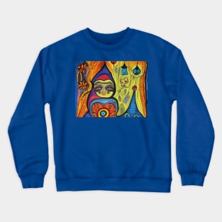 Folk Art Babushka Crewneck Sweatshirt